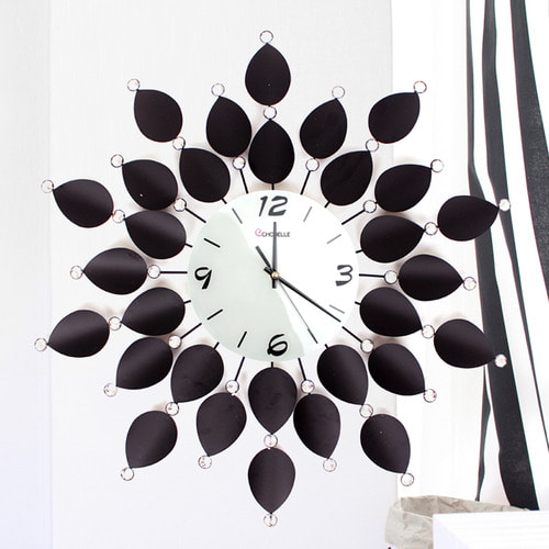에코벨 인테리어벽시계 트윙클잎새/무소음벽시계 대형